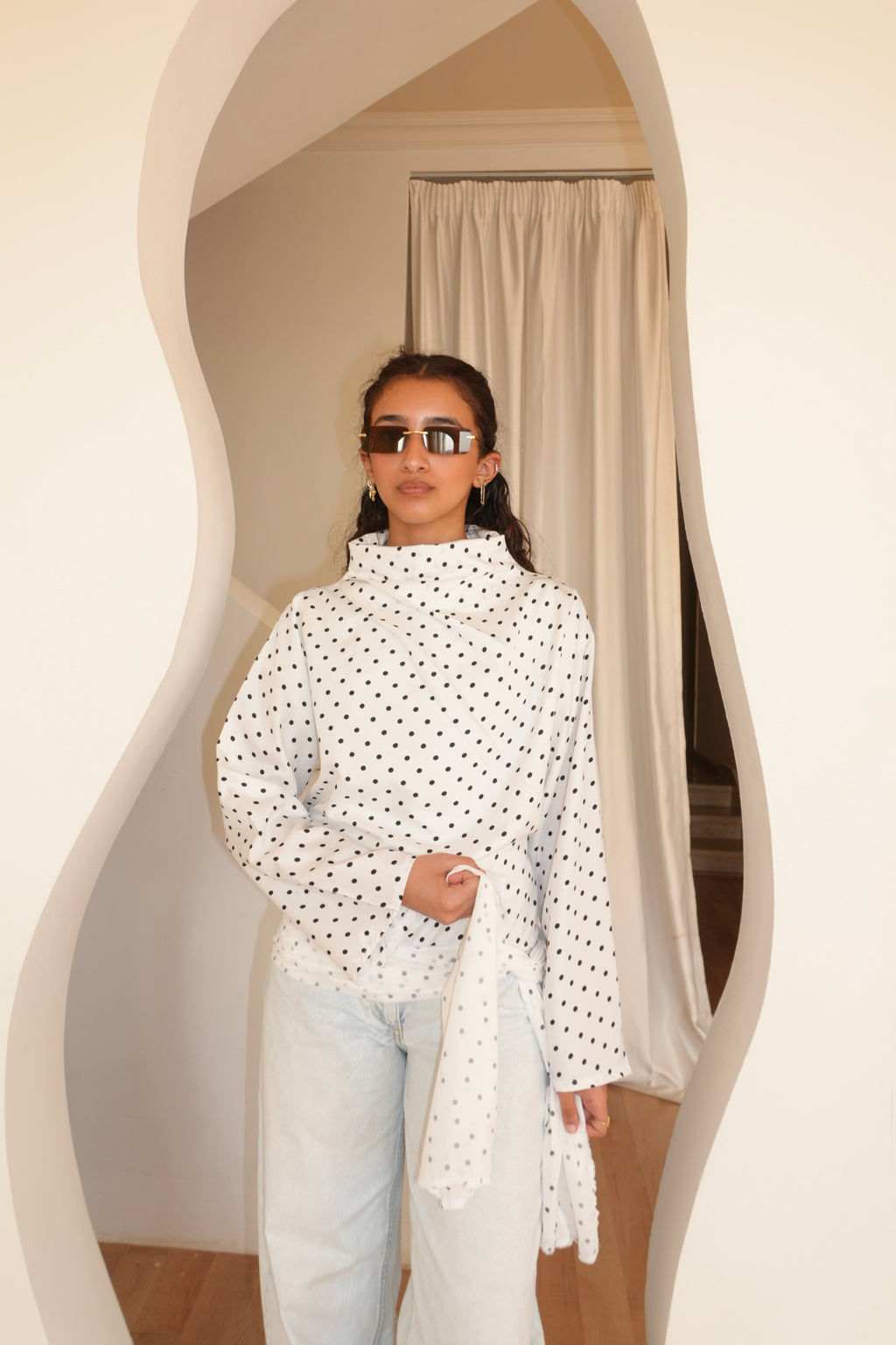Polka dot scarf