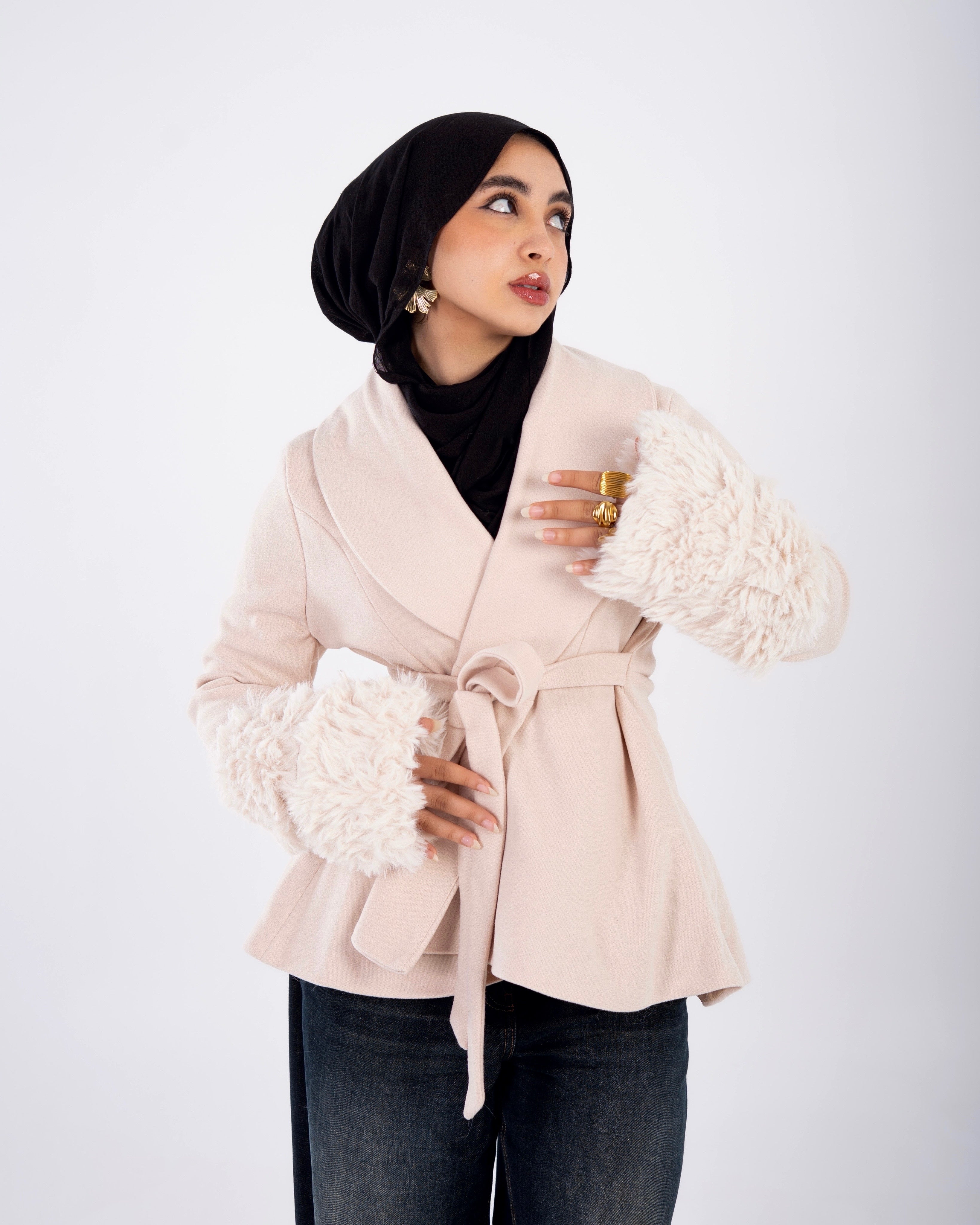 AZARS Flurry Sleeve Coat