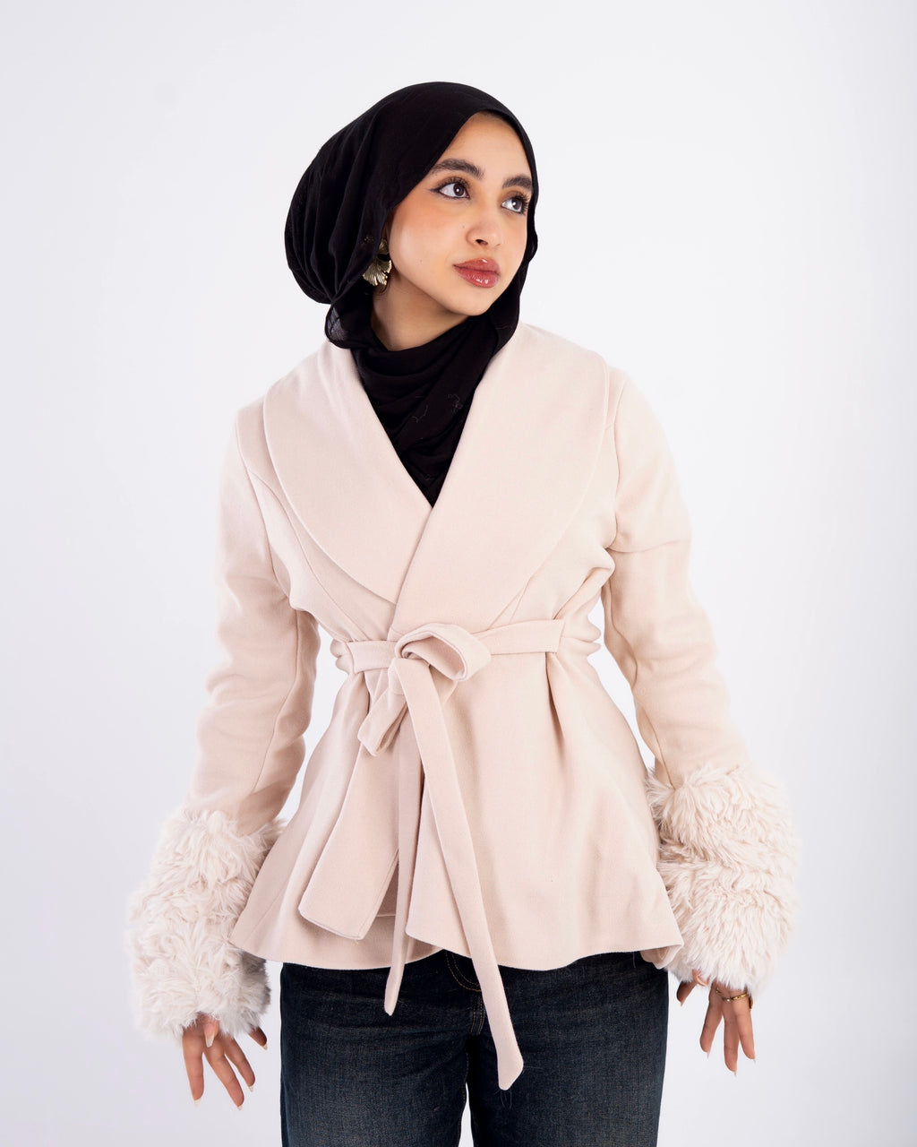AZARS Flurry Sleeve Coat