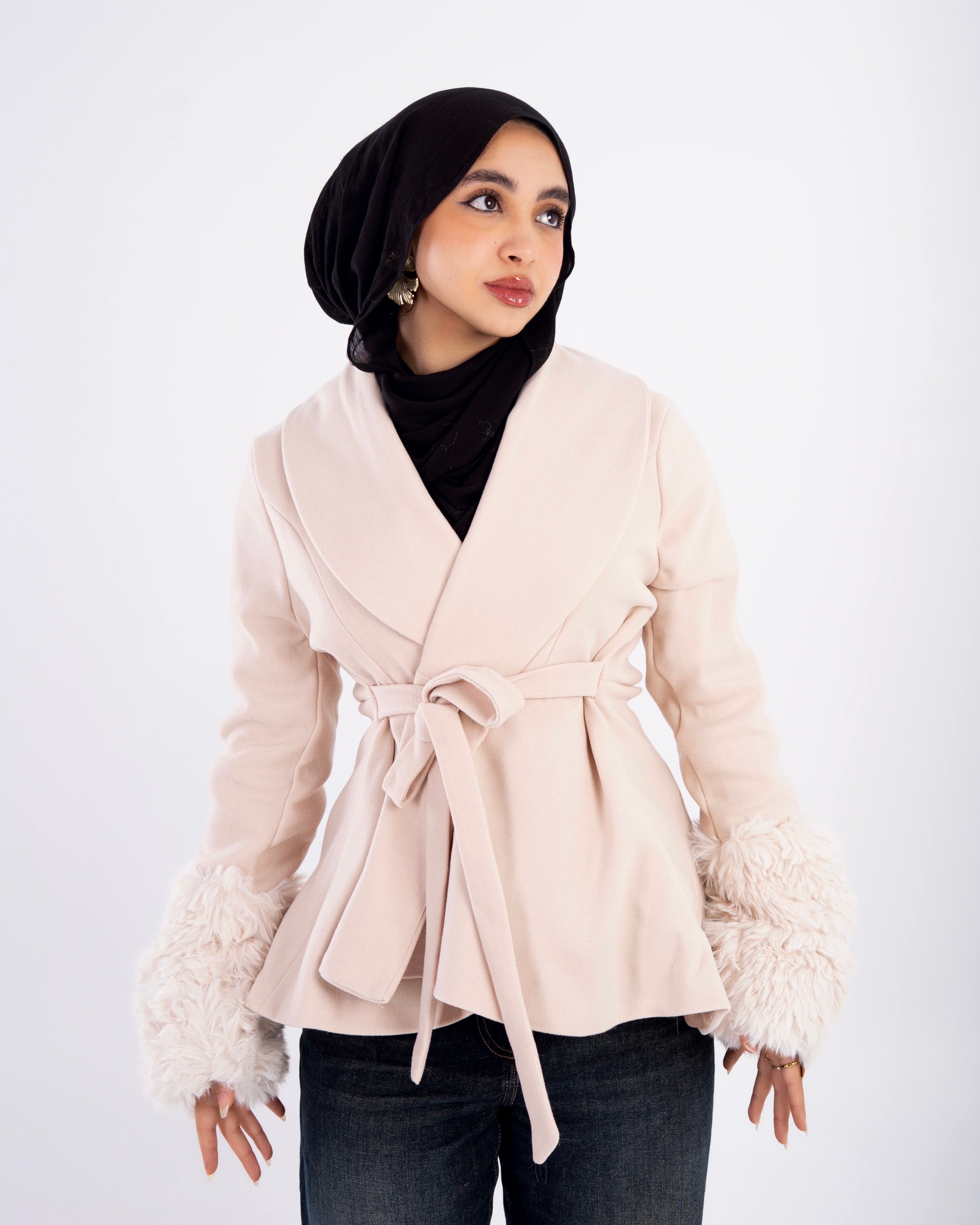 AZARS Flurry Sleeve Coat