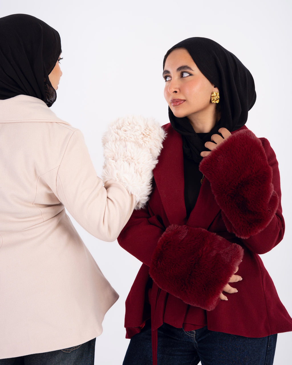 AZARS Flurry Sleeve Coat