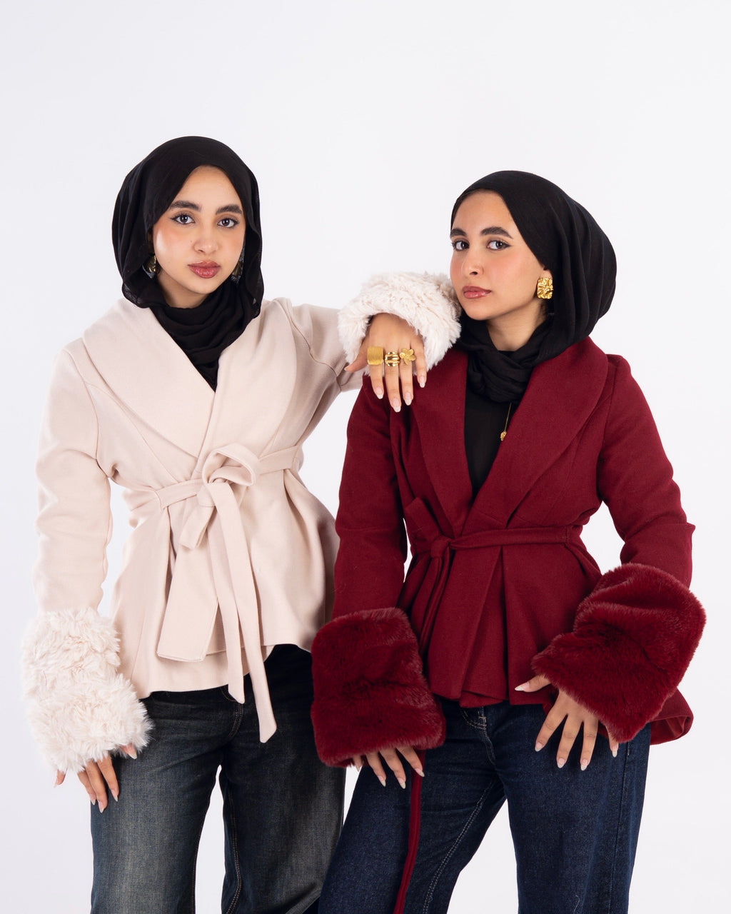 AZARS Flurry Sleeve Coat