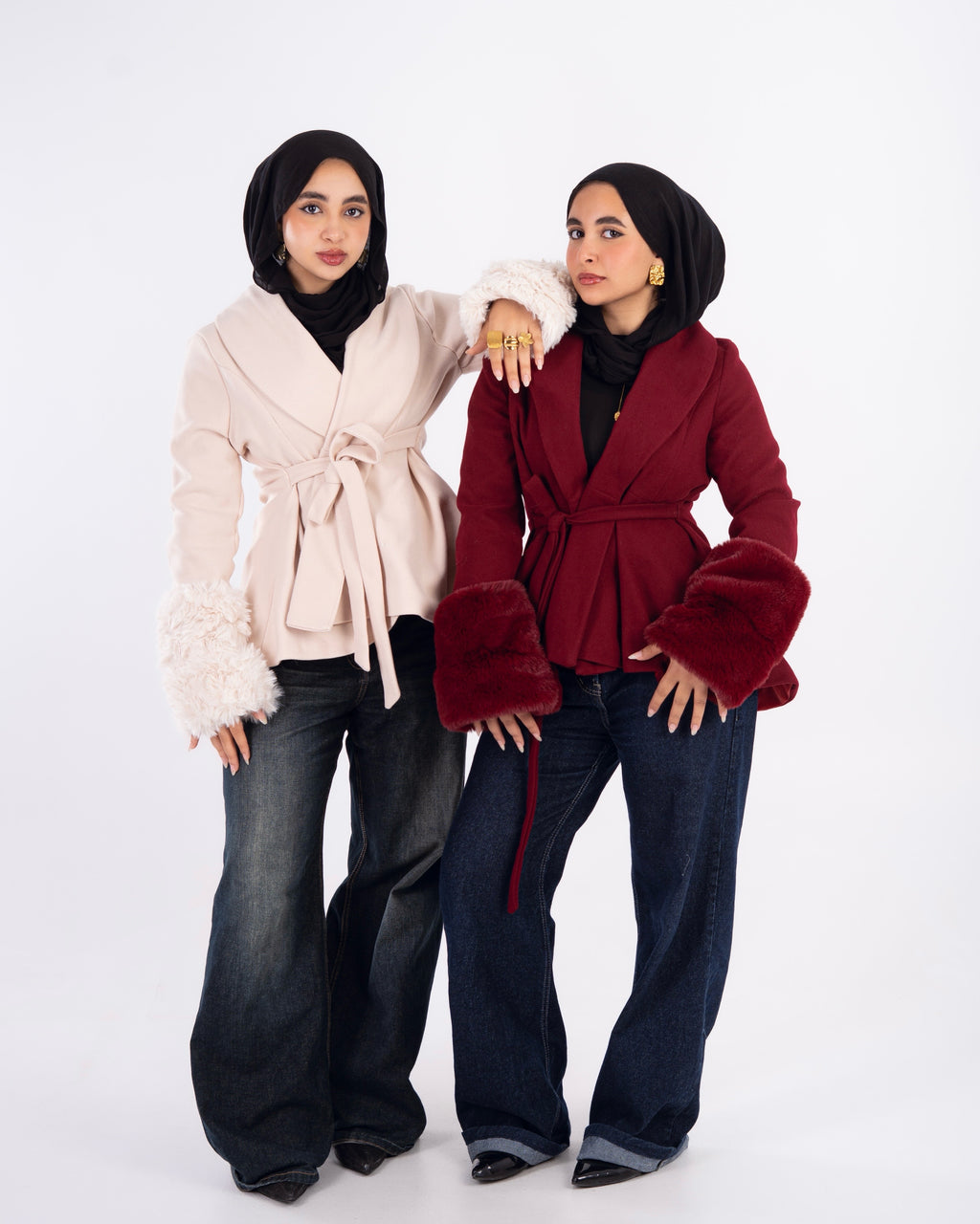 AZARS Flurry Sleeve Coat