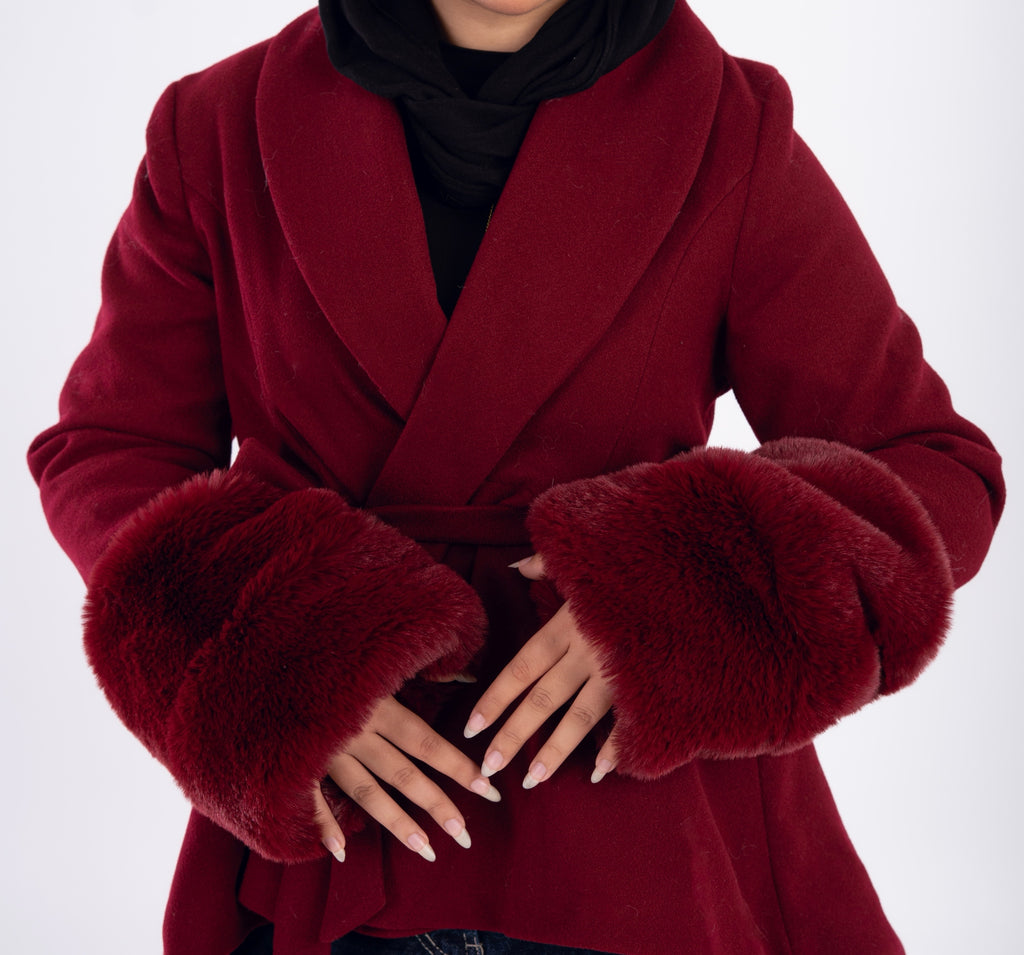 AZARS Flurry Sleeve Coat