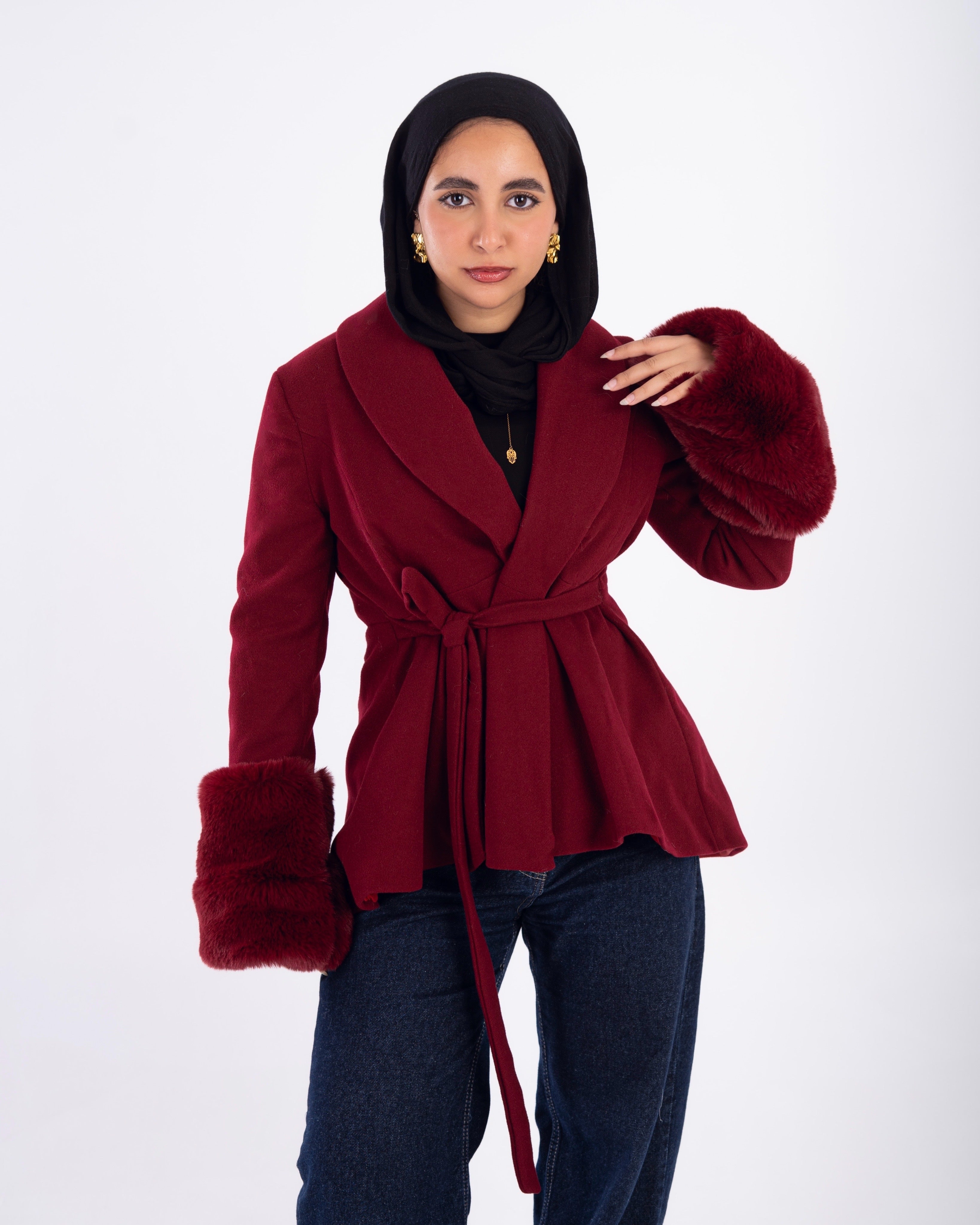AZARS Flurry Sleeve Coat