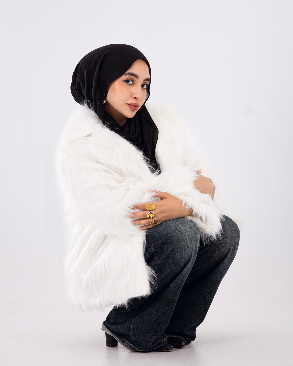 AZARS Snowflakes Fur